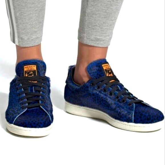 NWOB ADIDAS Stan Smith Out Loud Leopard Sneakers 7 - Picture 1 of 7
